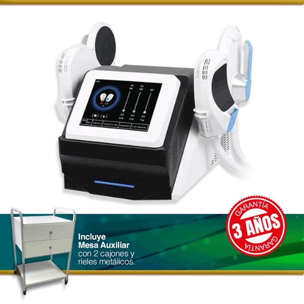 EMS SCULPTOR PLUS con Radiofrecuencia, incluye Mesa Auxiliar.