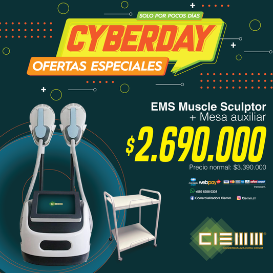 EMS Muscle Sculptor, incluye Mesa Auxiliar