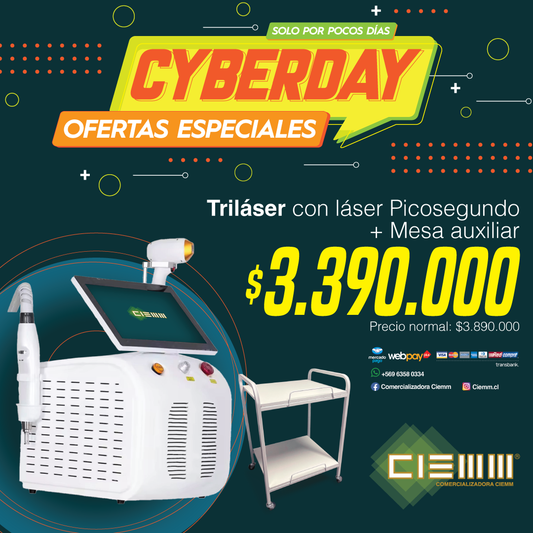 Triláser más PicoSegundo, incluye mesa Auxiliar.