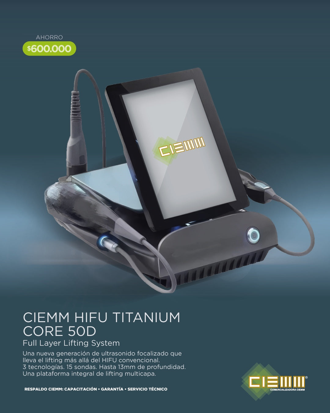CIEMM HIFU TITANIUM CORE 50D